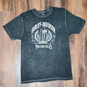 Harley Davidson Motorcycle Med. Burnout Graphic tee